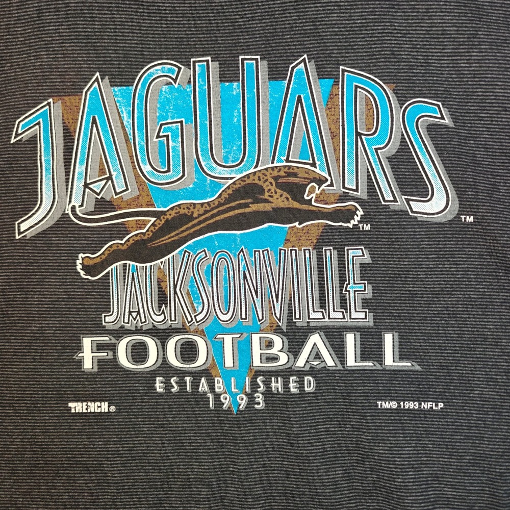 90s Vintage Trench Jacksonville Jaguar L Banned Logo Prowler Single Stitch Shirt